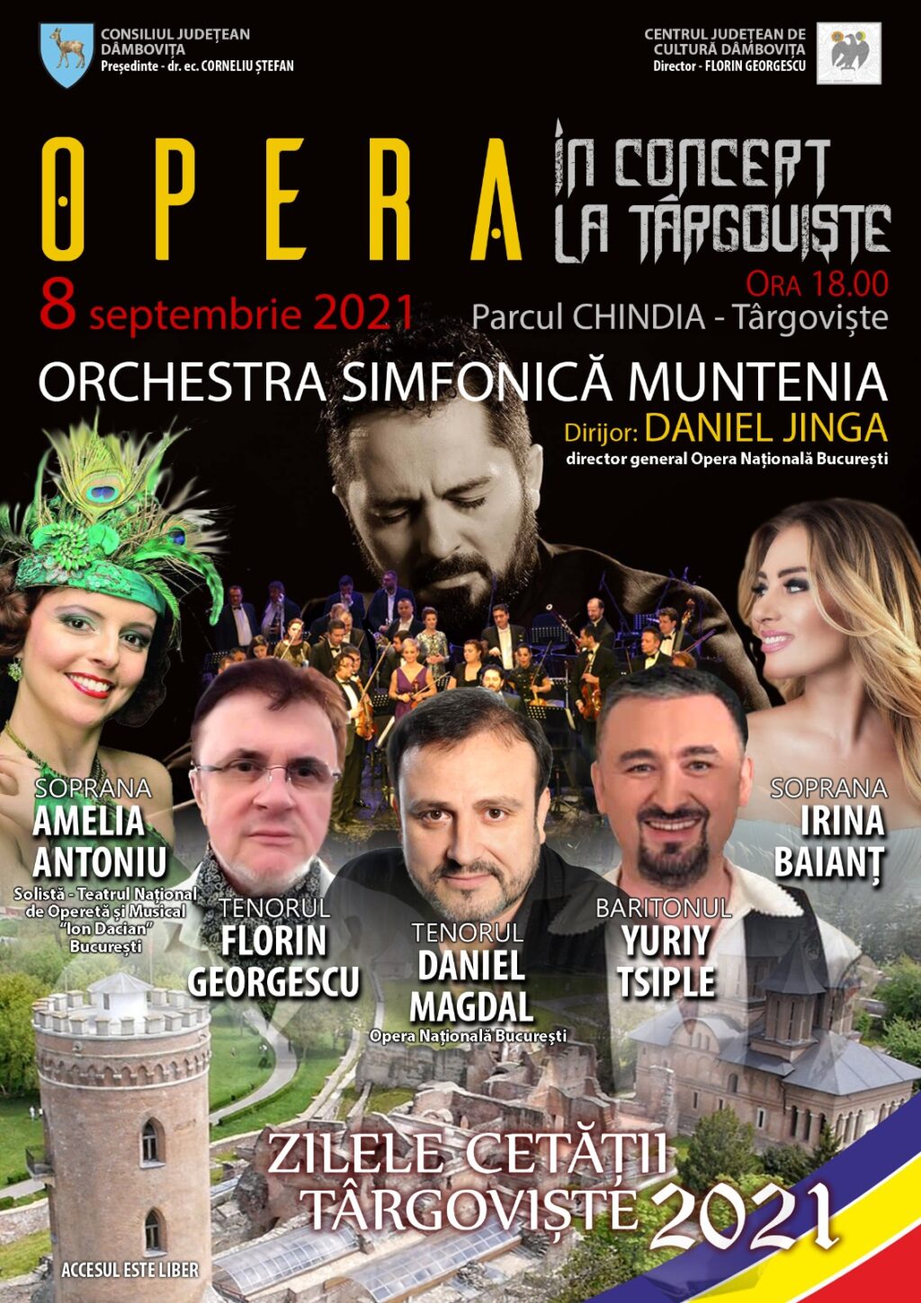 De Zilele Cetății, OPERA în concert la Târgoviște și spectacol folcloric extraordinar