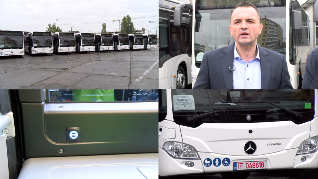 Încă 12 autobuze Mercedes-Benz Citaro Hybrid, plătite din fonduri europene, au ajuns la Târgoviște