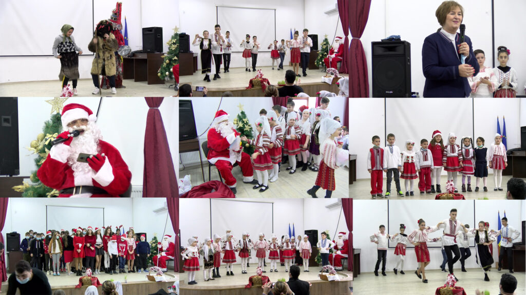 Micuții nuceteni au oferit un spectacol de zile mari, iar Moș Crăciun i-a răsplătit cu daruri