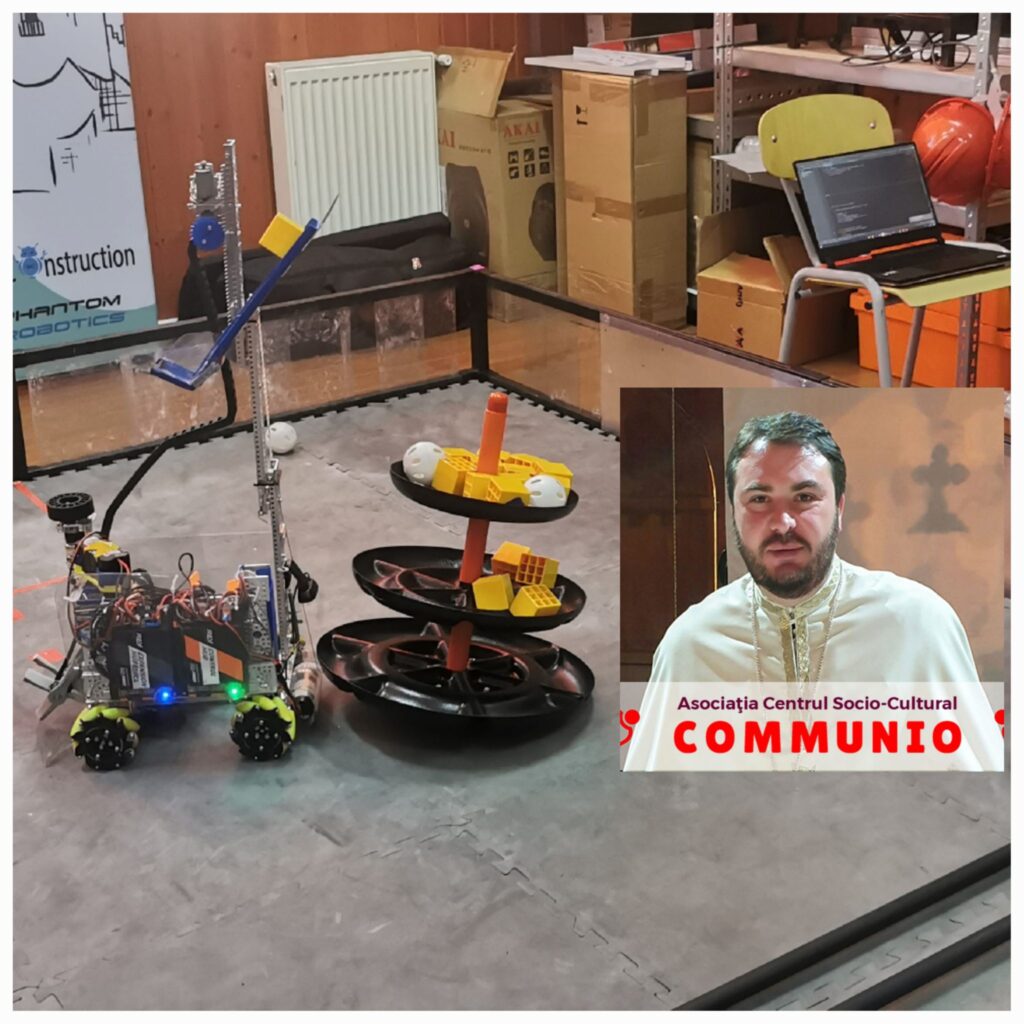 Pr. dr. Ionuț Ghibanu și Communio au sprijinit din nou echipele “Phantom Robotics” și “UnderConstruction” de la Colegiul Național “Constantin Carabella”