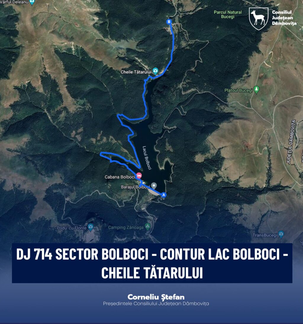 Președintele CJD, Corneliu Ștefan, a semnat contractul pentru modernizarea DJ 714 sector Bolboci- Contur Lac Bolboci- Cheile Tătarului