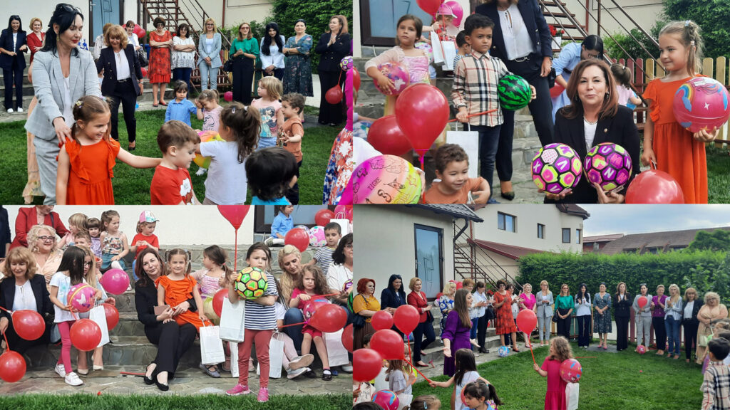 Social-democratele târgoviștene, coordonate de deputat Carmen Holban, au oferit daruri copiilor de la Grădinița „Model” din Târgoviște