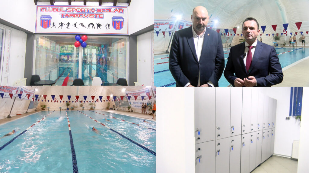 Bazinul de înot din micro 3 a fost redeschis sub forma unui bazin didactic, aflat în administrarea Clubului Sportiv Școlar Târgoviște!