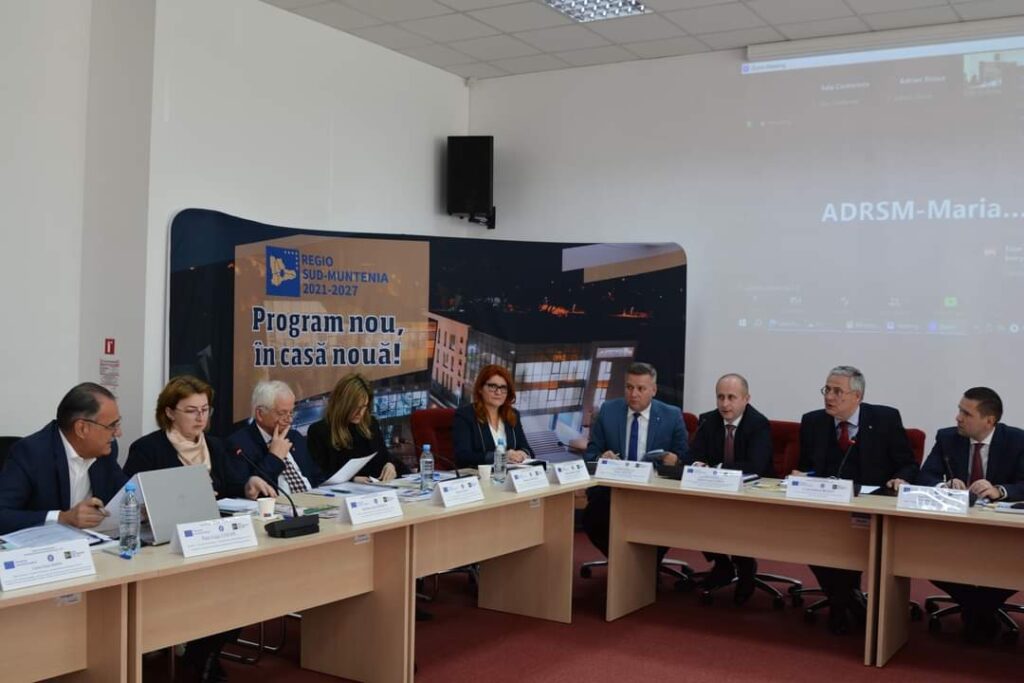 Reuniunea extraordinară a Comitetului de Monitorizare a Programului Regional Sud – Muntenia 2021 – 2027