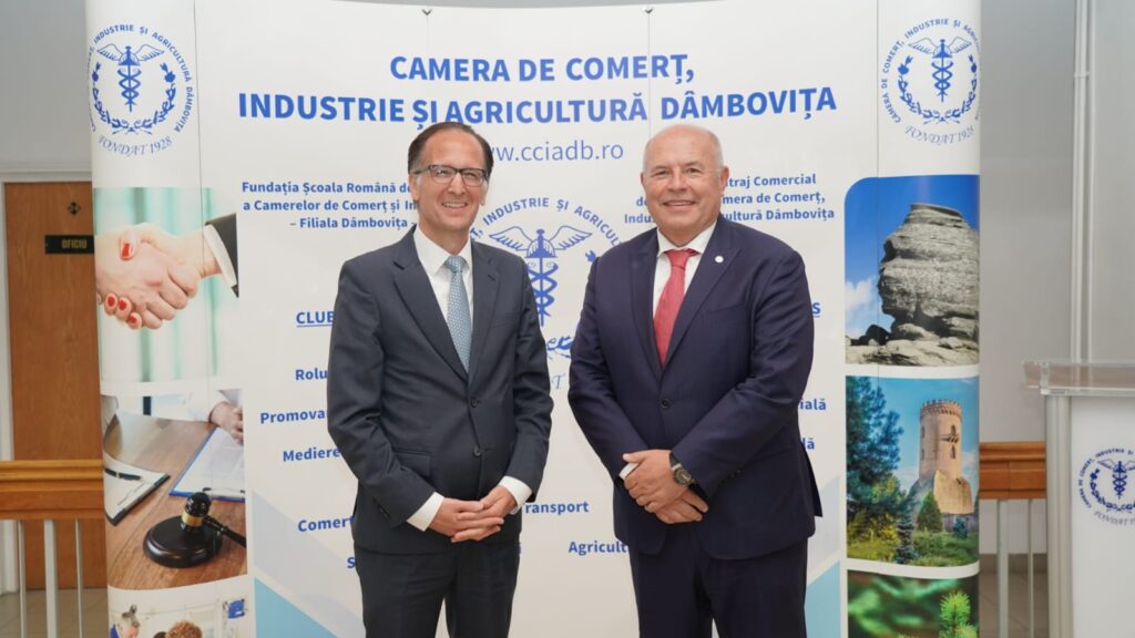 Vizita Excelenței Sale Dr.Peer Gebauer, Ambasadorul Germaniei, la Camera de Comerț, Industrie și Agricultură Dâmbovița