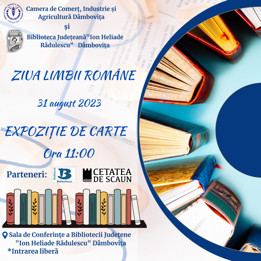 31 August 2023 – Ziua Limbii Române – Expoziție de Carte Românească