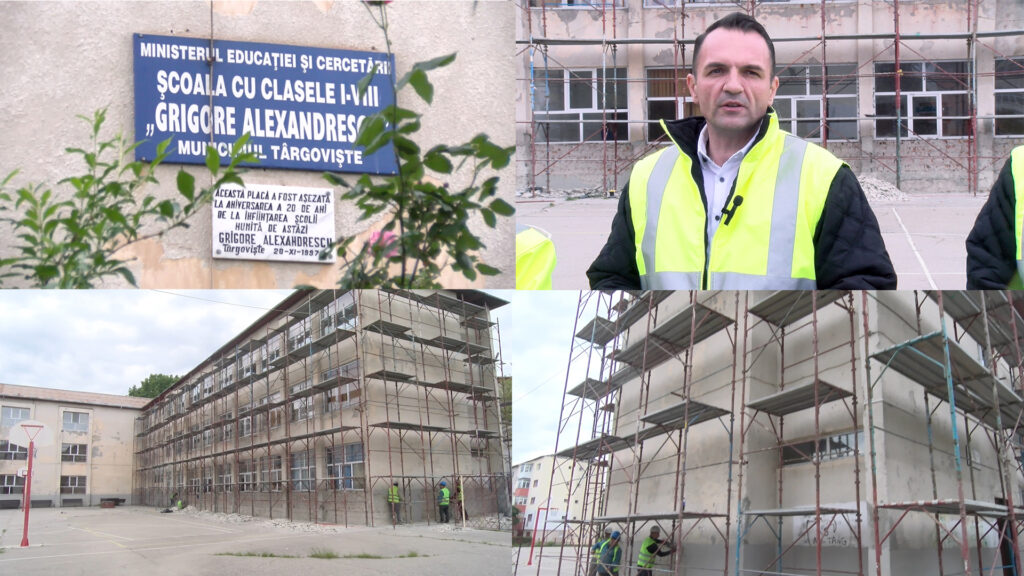 Târgoviște, au început lucrările de reabilitare la Școala „Grigore Alexandrescu” din microraionul nr. 11