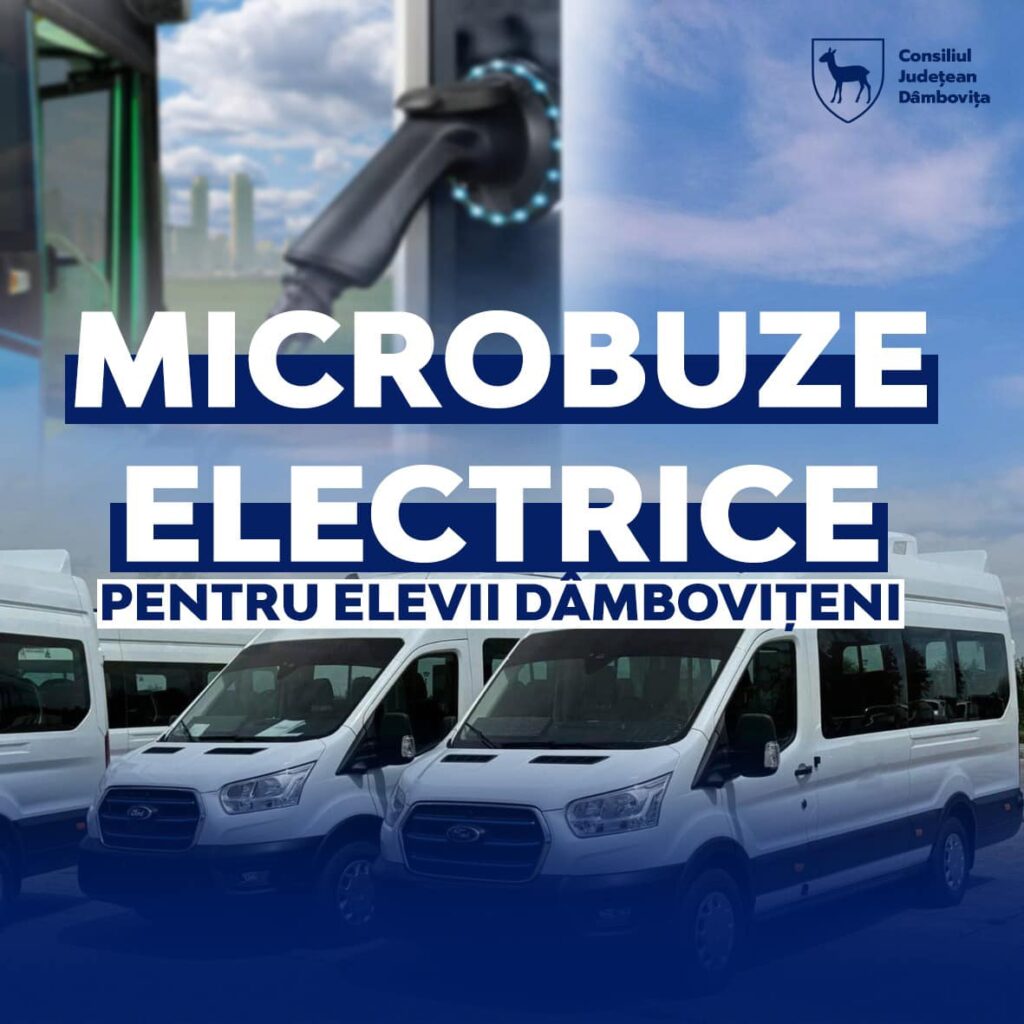 Microbuze electrice pentru elevii dâmbovițeni