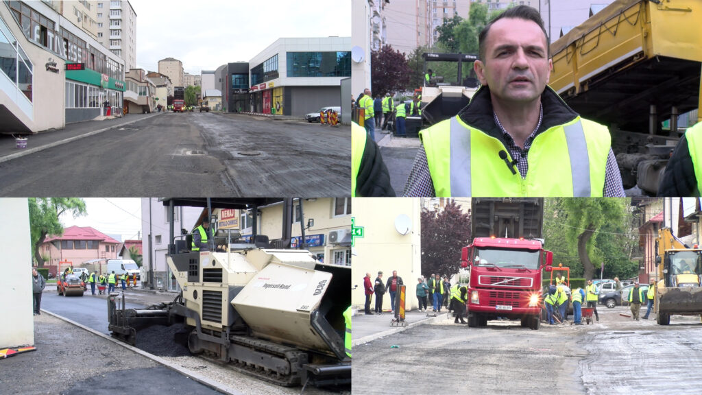 Târgoviște, lucrările de modernizare de pe strada Udriște Năsturel au intrat în linie dreaptă