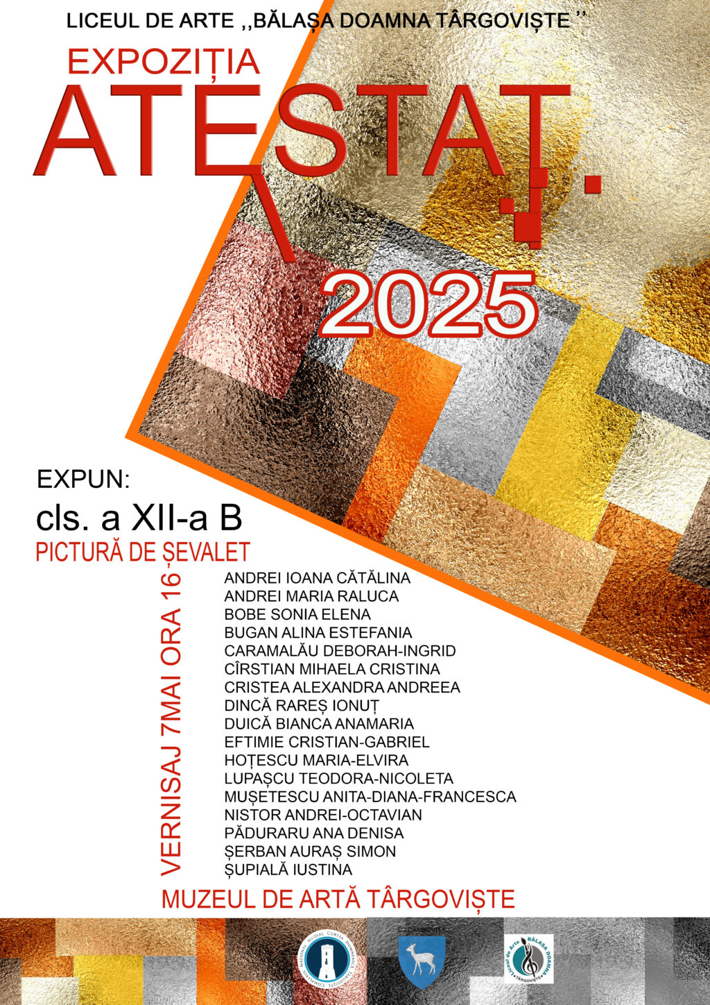 O nouă expoziție – „ATESTAT 2025” – se deschide la Muzeul de Artă din Târgoviște