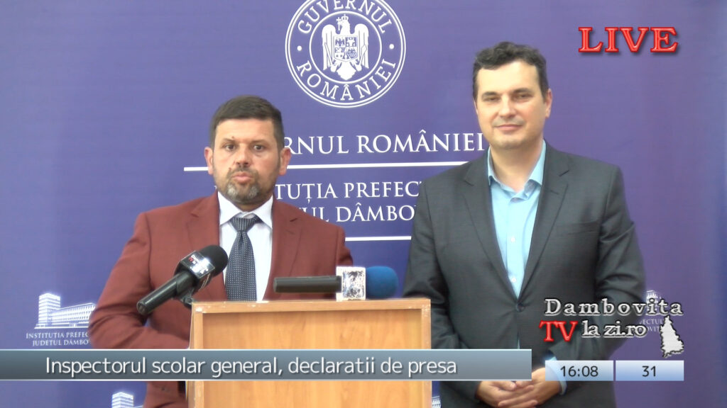 Inspectorul scolar general, declaratii de presa