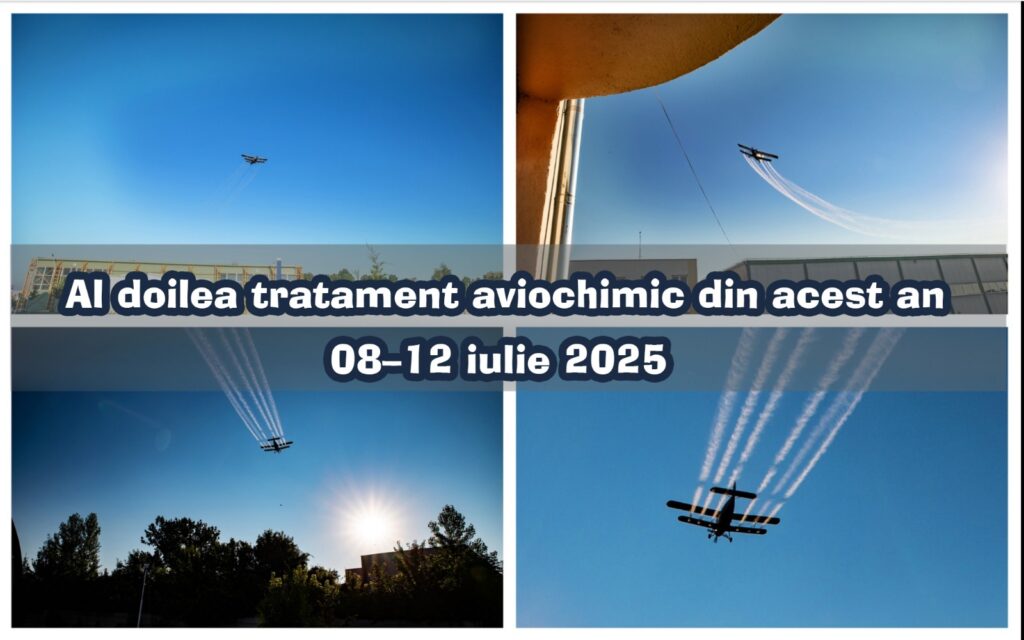 Titu, al doilea tratament aviochimic din acest an,  08–12 iulie 2025