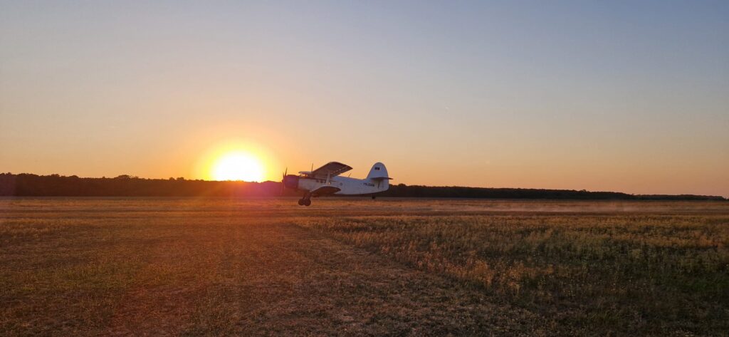 A DOUA ACȚIUNE DE DEZINSECȚIE PRIN PULVERIZARE AERIANĂ