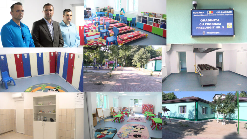 Târgoviște, reabilitarea Grădiniței nr. 3 a fost finalizată. Valoarea investiției este de 3.057.945 lei