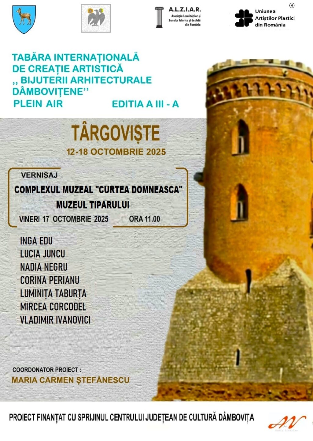 Expoziție de acuarelă, organizată la Muzeul Tiparului și al Cărții Vechi Românești
