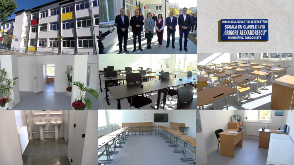 Târgoviște, Școala „Grigore Alexandrescu”, renovată total