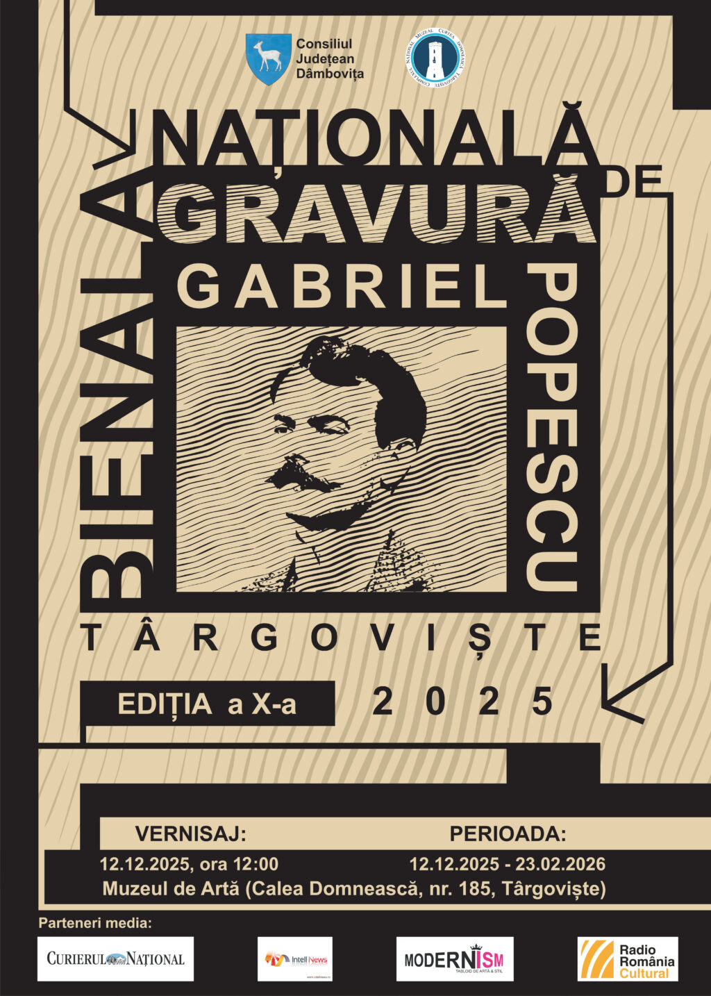 SE DESCHIDE EXPOZIȚIA CELEI DE-A X-A EDIȚII A BIENALEI NAȚIONALE DE GRAVURĂ GABRIEL POPESCU, TÂRGOVIȘTE 2025