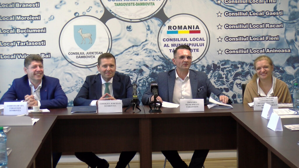 A fost semnat contractul de lucrări privind extinderea și realizarea stațiilor de epurare în Fieni, Răcari, Nucet, Băleni, Mătăsaru, Corbii Mari, Morteni, Vișina, Potlogi, Târgoviște, Găești, Titu